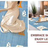 Ultra Soft Area Rug, Non Slip, Stain Resistant, Washable Area Rugs for Living Room, Bedroom, Quaint Farmhouse Animal Imagery(Blue)