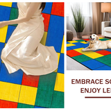 Ultra Soft Area Rug, Non Slip, Stain Resistant, Washable Area Rugs for Living Room, Bedroom, Youthful Engaging Play Space Decor(Yellow)
