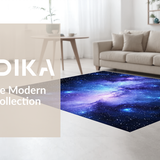 Ultra Soft Area Rug, Non Slip, Stain Resistant, Washable Area Rugs for Living Room, Bedroom, Ethereal Night Sky Aesthetic(Blue)