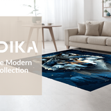 Elegant Nature Inspired Moonlit Scene(Blue)