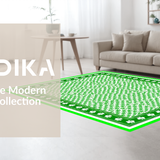 Elegant Green Shamrock Textile Design(Green)