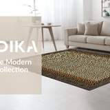 Ultra Soft Area Rug, Non Slip, Stain Resistant, Washable Area Rugs for Living Room, Bedroom, Trendy Animal Skin Visual Appeal(Beige)