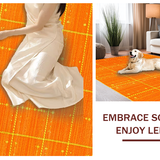 Ultra Soft Area Rug, Non Slip, Stain Resistant, Washable Area Rugs for Living Room, Bedroom, Fun Nautical Decor Inspiration(Orange)