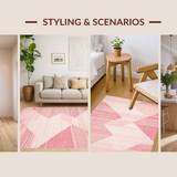 Gentle Blush Textured Sophistication(Pink)