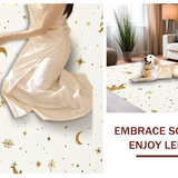 Celestial Pastel Clouds and Stars(Beige)