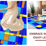 Charming Brightly Hued Counting Motif(Blue)