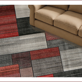Ultra Soft Area Rug, Non Slip, Stain Resistant, Washable Area Rugs for Living Room, Bedroom, Modern Abstract Contemporary(Brown)