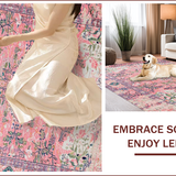 Playful Abstract Floral Whirl(Pink)