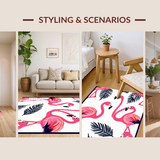 Elegant Coastal Flamingo Motif(Pink)