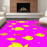 Cheerful Yellow Minimalist Design(Pink)