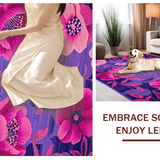 Ultra Soft Area Rug, Non Slip, Stain Resistant, Washable Area Rugs for Living Room, Bedroom, Vivid Plush Cozy Decor Style(Purple)