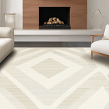 Ultra Soft Area Rug, Non Slip, Stain Resistant, Washable Area Rugs for Living Room, Bedroom, Refined Vintage Floral Arrangement(Beige)