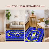 Vibrant Blue Tiled Design(Blue)