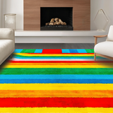 Ultra Soft Area Rug, Non Slip, Stain Resistant, Washable Area Rugs for Living Room, Bedroom, Soft Pastel Round Learning Mat(Yellow)