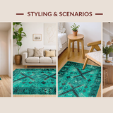 Distressed Rustic Gray Motif(Blue)