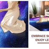 Ultra Soft Area Rug, Non Slip, Stain Resistant, Washable Area Rugs for Living Room, Bedroom, Celestial Harmony Artful Display(Purple)