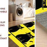 Eclectic Cat Centric Decorative(Yellow)