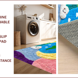 Ultra Soft Area Rug, Non Slip, Stain Resistant, Washable Area Rugs for Living Room, Bedroom, Shaggy High Pile(Yellow)
