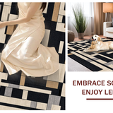Stylish Neutral Toned Symmetrical Motif(Beige)