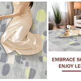 Ultra Soft Area Rug, Non Slip, Stain Resistant, Washable Area Rugs for Living Room, Bedroom, Stylish Minimalist Geometric Shapes(Gray)