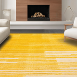 Ultra Soft Area Rug, Non Slip, Stain Resistant, Washable Area Rugs for Living Room, Bedroom, Refreshing Modern Solid Appeal(Yellow)