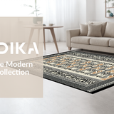 Ultra Soft Area Rug, Non Slip, Stain Resistant, Washable Area Rugs for Living Room, Bedroom, Cozy Ethnic Inspired Floor Decor(Brown)