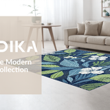 Bright Tropical Leaf Composition(Blue)