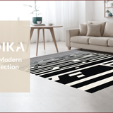 Stylish Monochrome Striped Decor Element(Black)