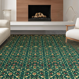 Contemporary Abstract Round Motif(Green)