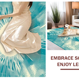 Vibrant Aqua Modern Artistry(Blue)