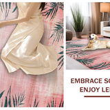 Ultra Soft Area Rug, Non Slip, Stain Resistant, Washable Area Rugs for Living Room, Bedroom, Cozy Modern Lattice Arrangement(Pink)