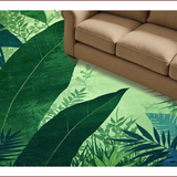 Ultra Soft Area Rug, Non Slip, Stain Resistant, Washable Area Rugs for Living Room, Bedroom, Lush Nature-Inspired Patterned Surface(Green)