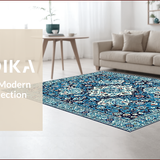 Chic Vintage Blue Tiled(Blue)