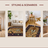 Ultra Soft Area Rug, Non Slip, Stain Resistant, Washable Area Rugs for Living Room, Bedroom, Non-Slip Leopard Pattern Meditation Area Rug(Yellow)