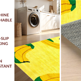 Ultra Soft Area Rug, Non Slip, Stain Resistant, Washable Area Rugs for Living Room, Bedroom, Vibrant Kid-Friendly Decorative Accent(Yellow)