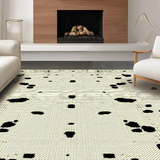 Ultra Soft Area Rug, Non Slip, Stain Resistant, Washable Area Rugs for Living Room, Bedroom, Chic Ivory Animal Print Aesthetic(Beige)