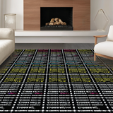 Ultra Soft Area Rug, Non Slip, Stain Resistant, Washable Area Rugs for Living Room, Bedroom, Stylish Black and White Humor(Purple)