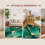 Elegant Jewel Toned Abstract Composition(Green)