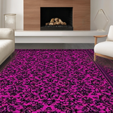 Ultra Soft Area Rug, Non Slip, Stain Resistant, Washable Area Rugs for Living Room, Bedroom, Rustic Dual-Tone Patterned Delight(Pink)