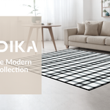 Cozy Reversible Plaid Mat(Black)