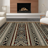 Contemporary Abstract Geometric Weave(Black)