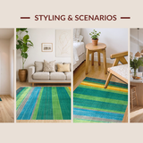 Cozy Tiled Medallion Design(Green)