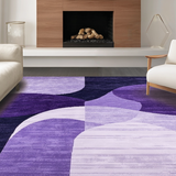 Ultra Soft Area Rug, Non Slip, Stain Resistant, Washable Area Rugs for Living Room, Bedroom, Minimalist Plush Fur Decorative Touch(Purple)