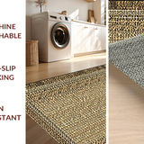 Ultra Soft Area Rug, Non Slip, Stain Resistant, Washable Area Rugs for Living Room, Bedroom, Contemporary Khaki Wild Pattern(Beige)