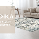 Chic Geometric Earth Tone Motif(Gray)