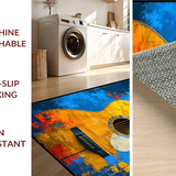 Chic Abstract Guitar Silhouette(Blue)