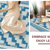 Bold Diamond Design in Cool Tones(Blue)