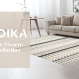 Transitional Striped Earthy Tones(Beige)