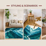 Chic Minimalist Forest Imagery(Blue)