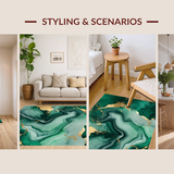 Elegant Swirled Glitter Design(Green)